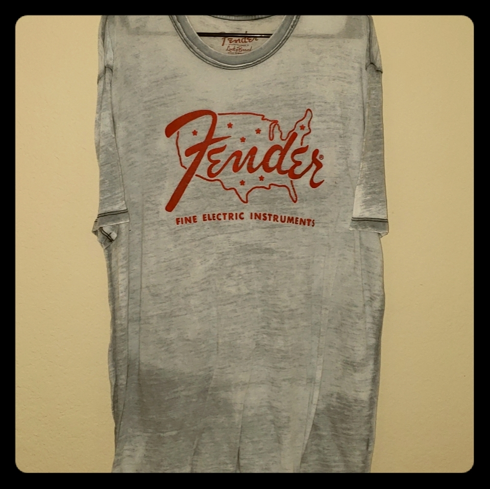 Lucky Brand Fender Burnout T-Shirt - XL